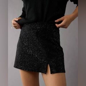American Eagle Outfitters It Knit Glitter Skort